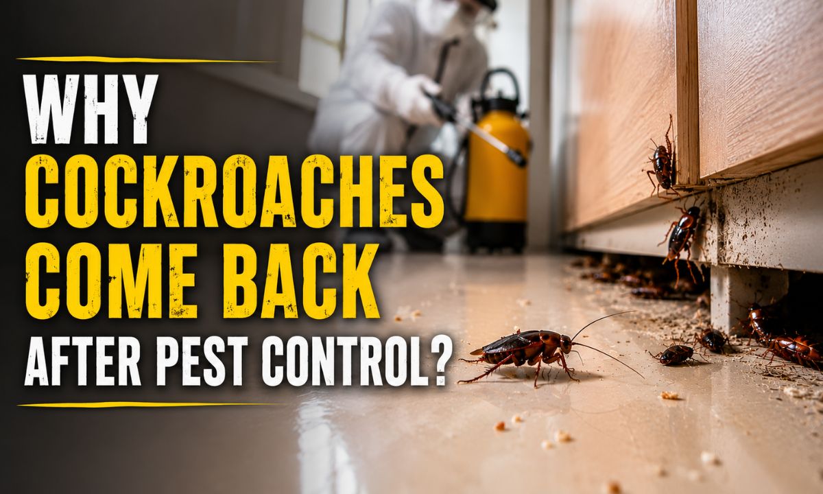 Why Cockroaches Come Back After Pest Control