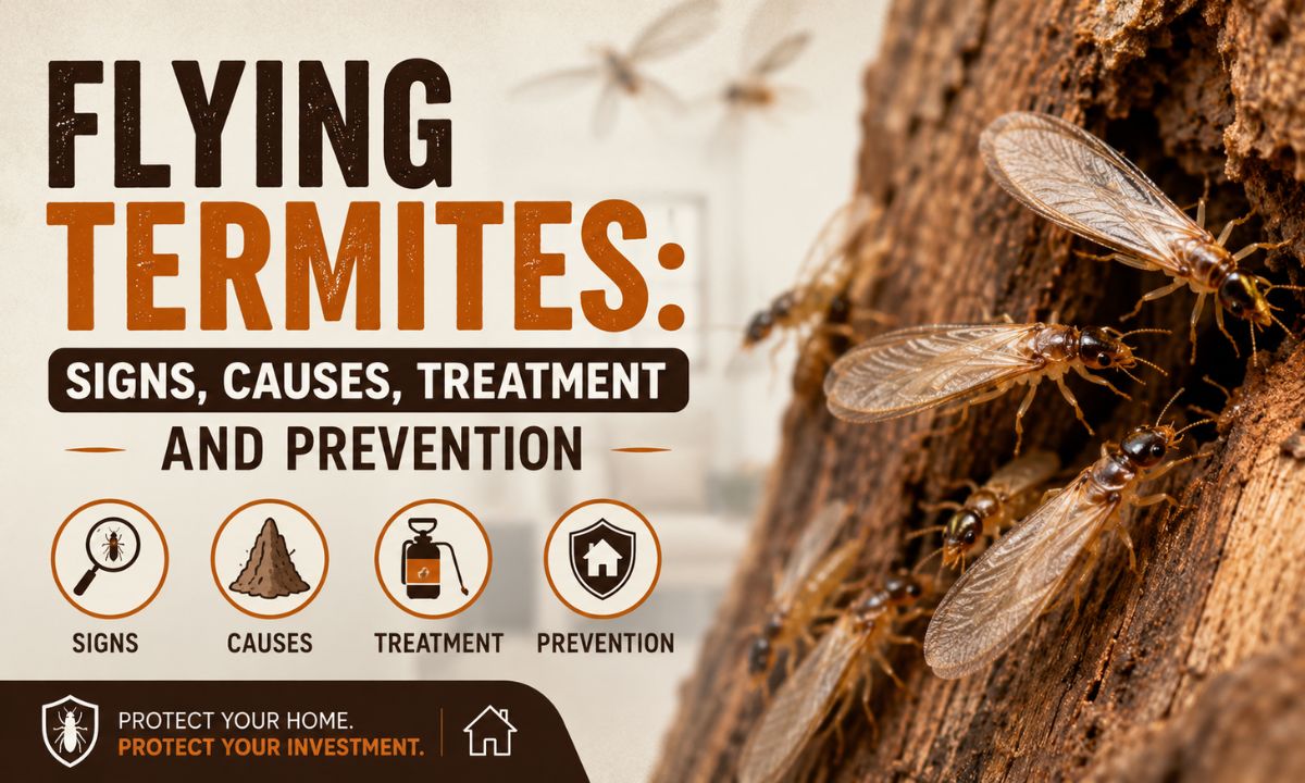 Flying Termites: Signs, Causes, Treatment and Prevention